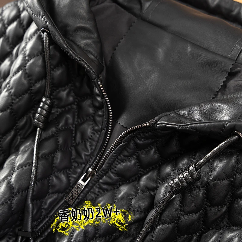 High Quality Genuine Leather Jacket Sheepskin Casaco Feminino Hooded Autumn/Winter  Real Leather Coat Women Warm 2022 New