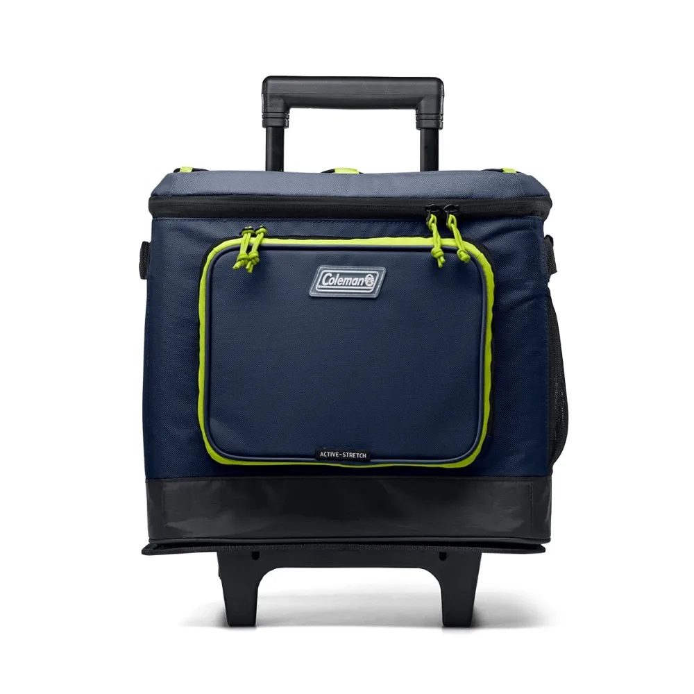 With Wheels Ice Box For Camping Spider Mum Blue Portable Coo