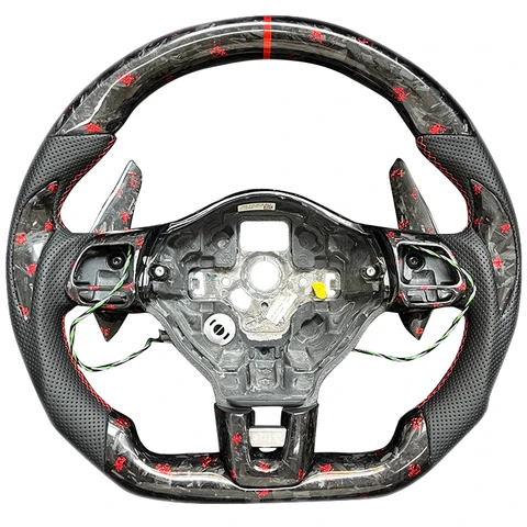 Руль ge из углеродного волокна для Volkswagen VW Golf 6 MK6 GTI GTD R 2009-2013 Polo Tiguan Passat, настраиваемые модифицированные детали