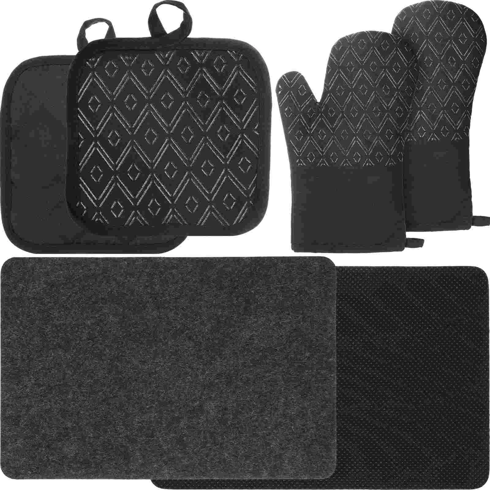 

Heat Resistant Mats and Mitten for Air Fryer Kitchen Countertop Protector Appliance Slider Mats Air Fryer Accessories