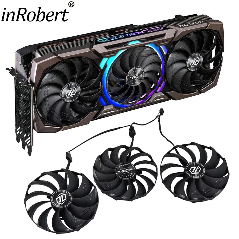 Вентилятор для видеокарты ASROCK RX 7900 XT XTX TaiChi 107 мм 97 CF1010H12S RX7900XT RX7900XTX