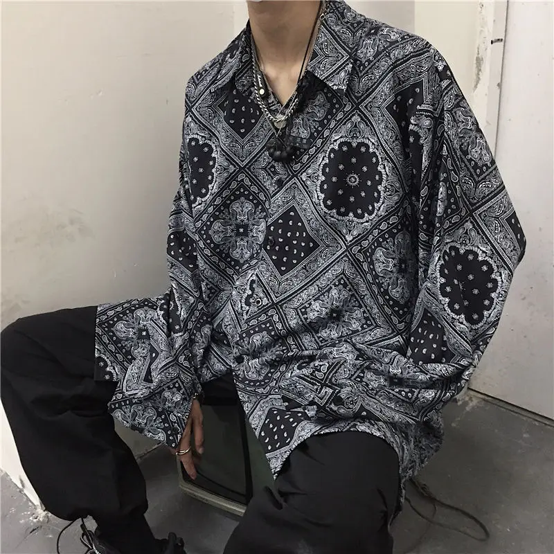 

Deeptown Harajuku Black Blouse Vintage Oversize Long Sleeve Gothic Aesthetic Punk Casual Korean Fashion Women Shirt Street Style