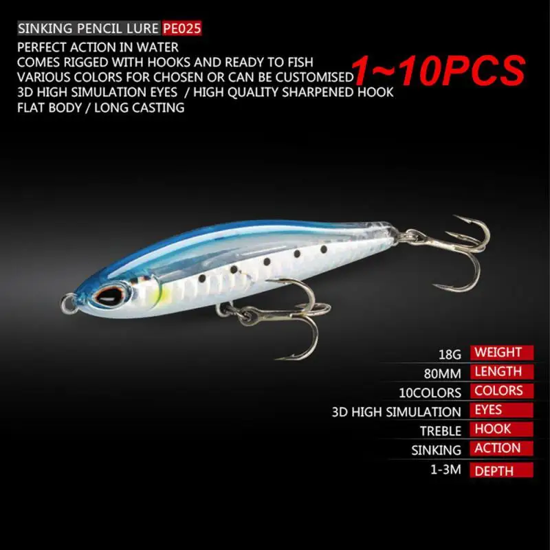 

1-10 шт., рыболовная приманка, 7,8 г