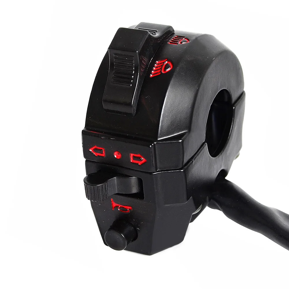 

Motorbike Motorcycle 7/8" 22mm Left Handlebar Light Horn Control Switch Hi/Lo Light Turn Signal Light Adjustment Switch