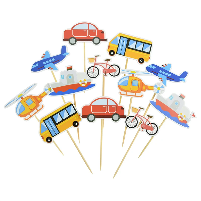 Баннер с днем рождения самолет автомобиль корабль флаг светофор баннер детский