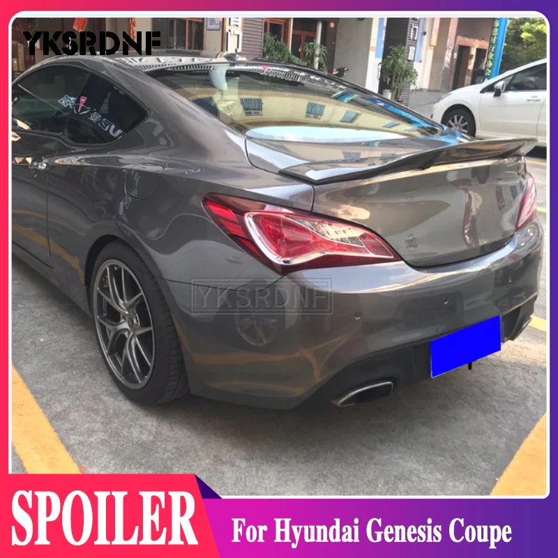 

For Hyundai Genesis Coupe spoiler 2009 2010 2011 2012 2013 year glossy carbon fiber/FRP rear wing R style spoiler accessories