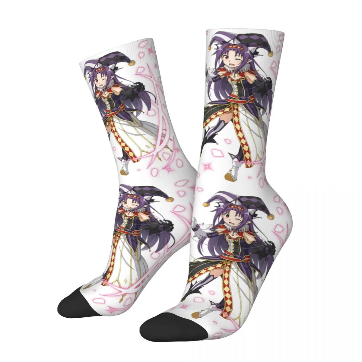 

A Little Elf Dancing In The Air Sword God Domain Unisex Winter Socks Cycling Happy Socks street style Crazy Sock