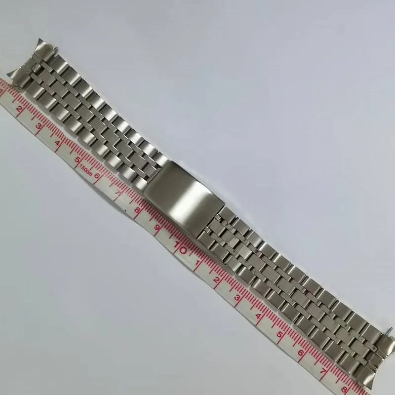 17mm 19mm Stainless Steel Bracelet Bands Vintage Jubilee Curved End Replacement Strap Fits For Tudor TUDO Series Watches