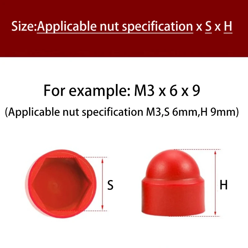 

Нейлоновые защитные колпачки для гаек M3-M24