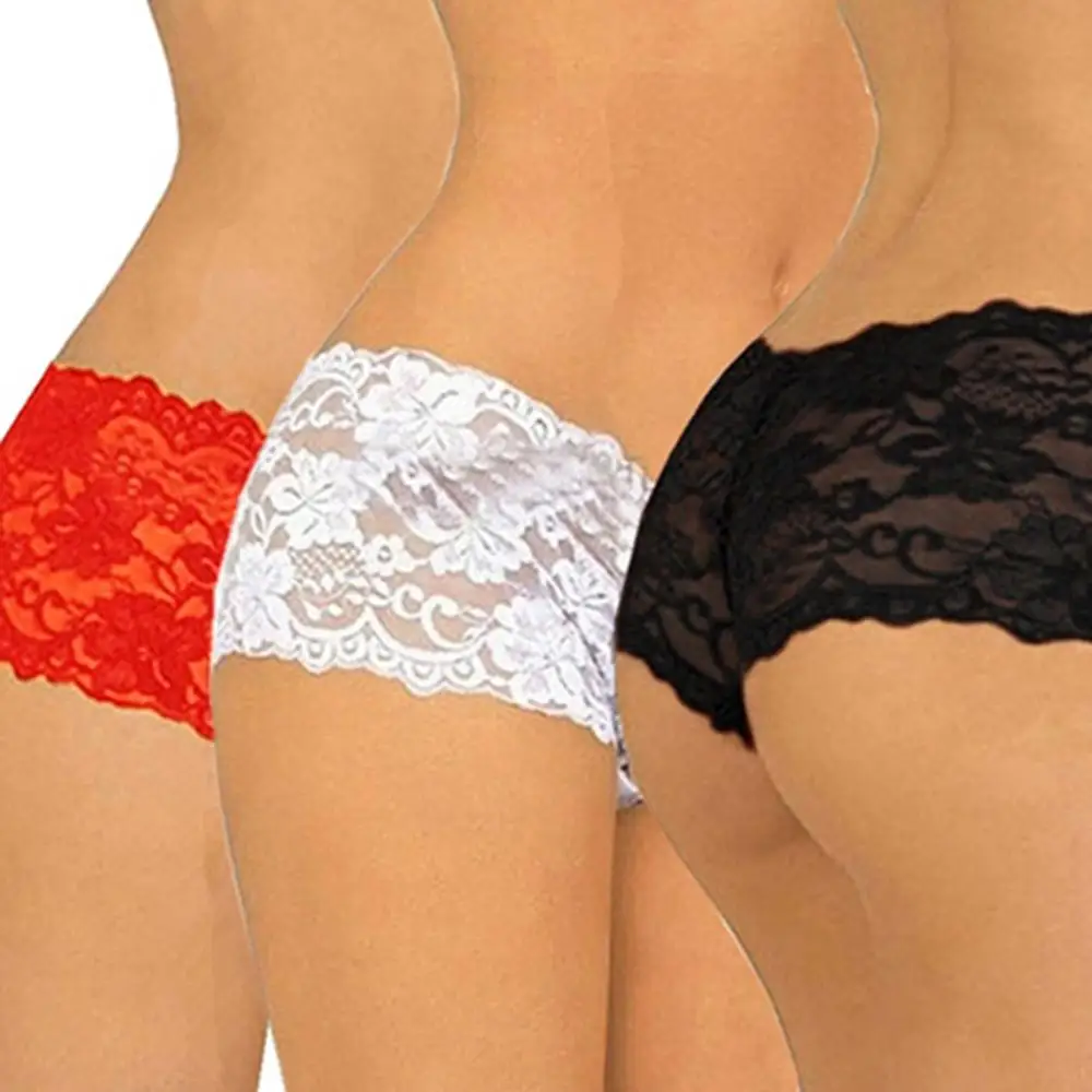 

Women Sexy Floral Lace Seamless Panty Briefs Boxer Shorts Underwear Brazilian Panties Cotton Underwear M-XL Comfortable Low-Rise