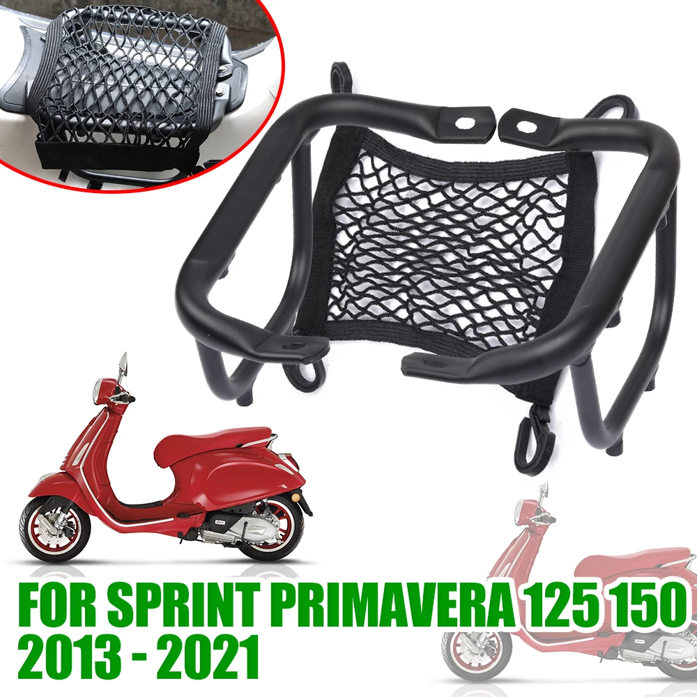 

Mesh Luggage Rack For Vespa Sprint Primavera 125 150 2021 Motorcycle Accessories Package Holder Support Bracket Foot Pedal Parts