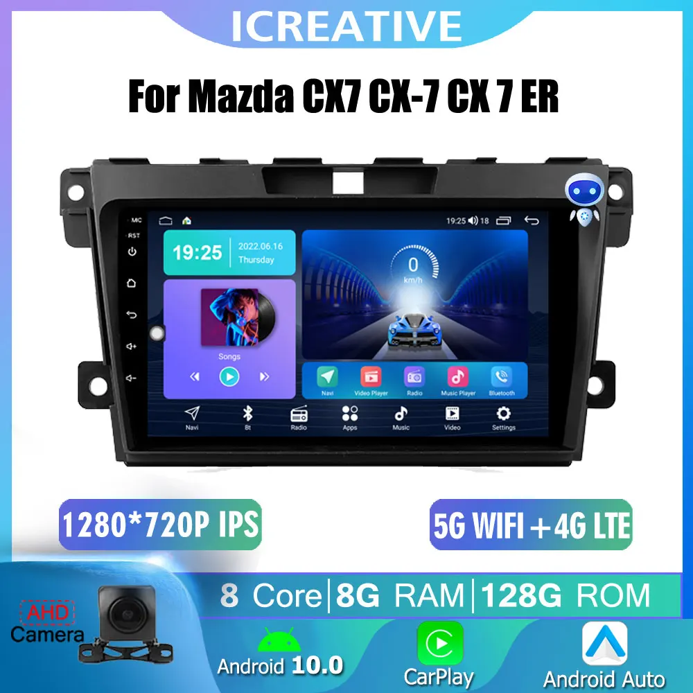 

T13 DSP For Mazda CX7 CX-7 CX 7 ER 2009-2012 Android Multimedia Player GPS Navi Video DVD Car Radio WIFI Stereo Rear Camera HU