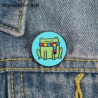 pan frog printed pin custom cute brooches shirt lapel teacher tote bag backpacks badge cartoon gift brooches pins for women