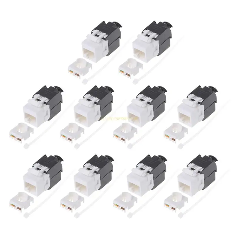 

10 шт., адаптер для кабеля RJ45, CAT6