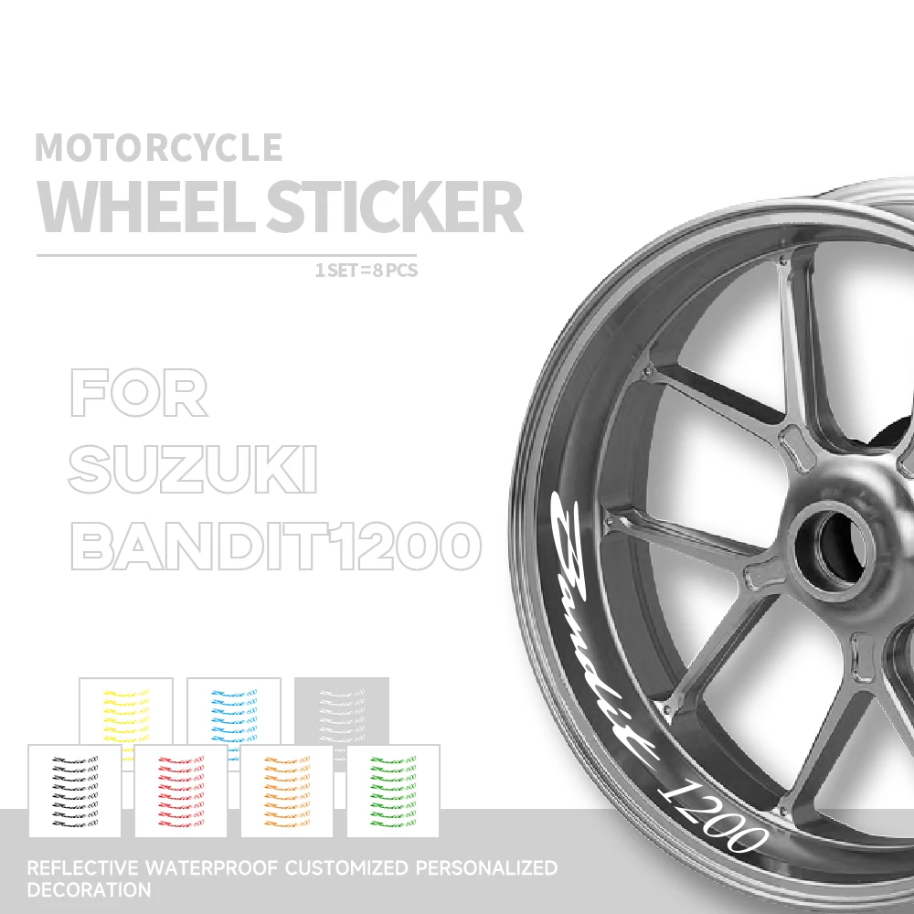 

Наклейки на колеса мотоцикла, декоративные наклейки, Светоотражающие Водонепроницаемые трендовые наклейки на раму для SUZUKI BANDIT1200 Bandit 1200