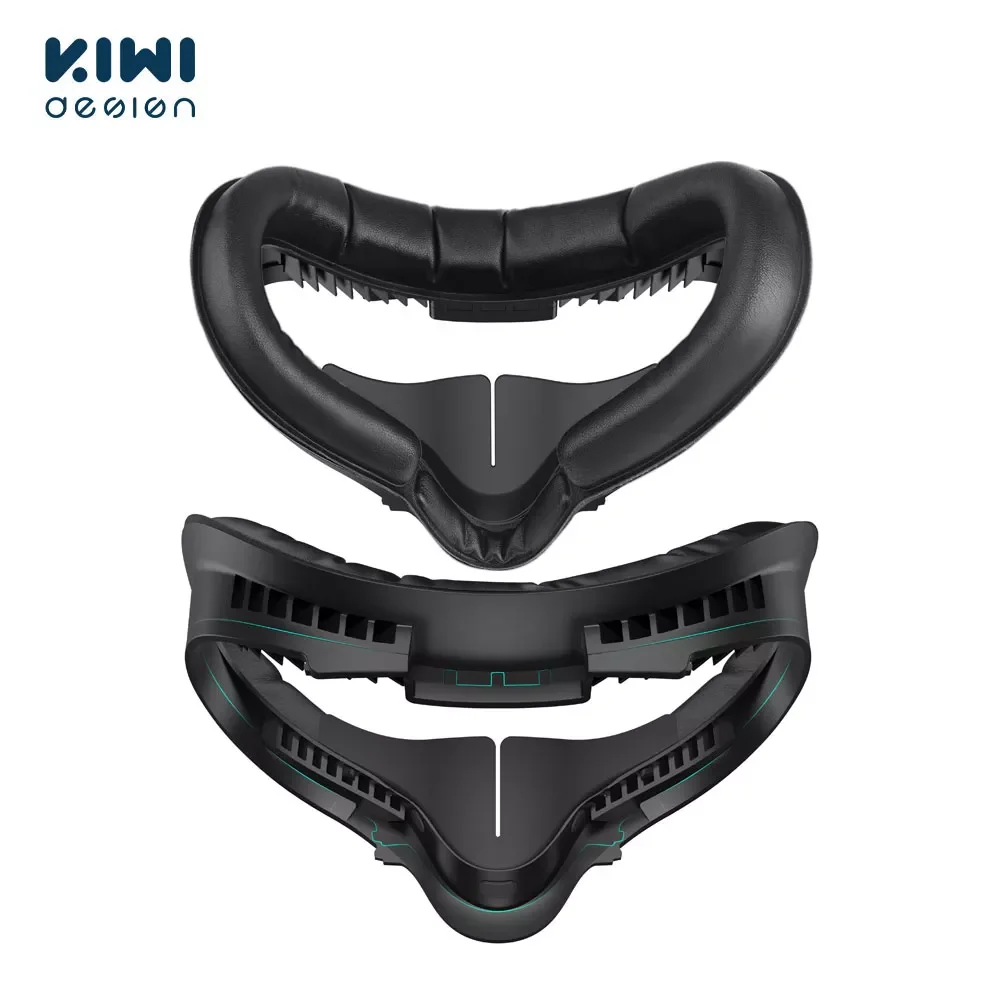 

NEW2023 KIWI design Upgraded VR Facial Interface Replaced Set For Oculus Quest 2 Replacement Face Pad Cushion Interface VR Acces