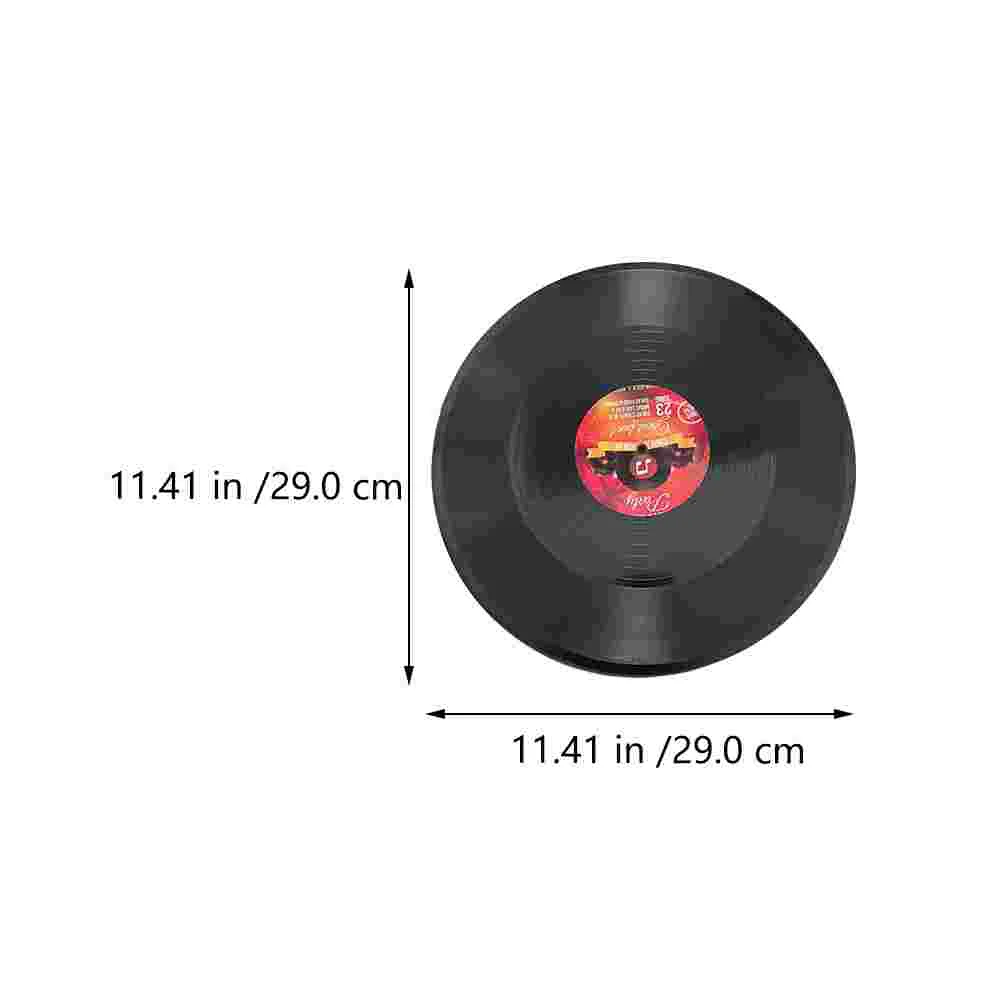 

6 Pcs Vinyl Record Decoration Country Home Household Wall Ornament Hanging Shop Records For Plastic Office Interior Adornments
