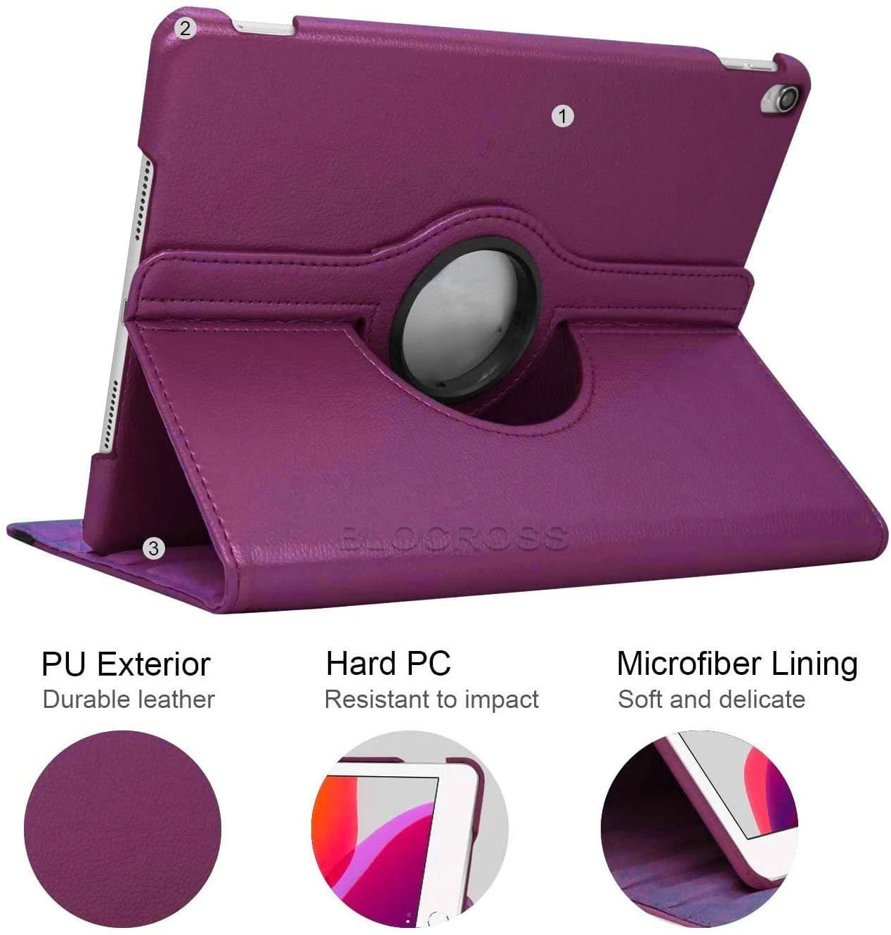 

Чехол для iPad Air 2 Air 1, чехол для iPad 9.7, вращающаяся на 360 градусов подставка A1822 A1823 A1893 5-6-го поколения, защитный чехол со стилусом 9,7 дюйма