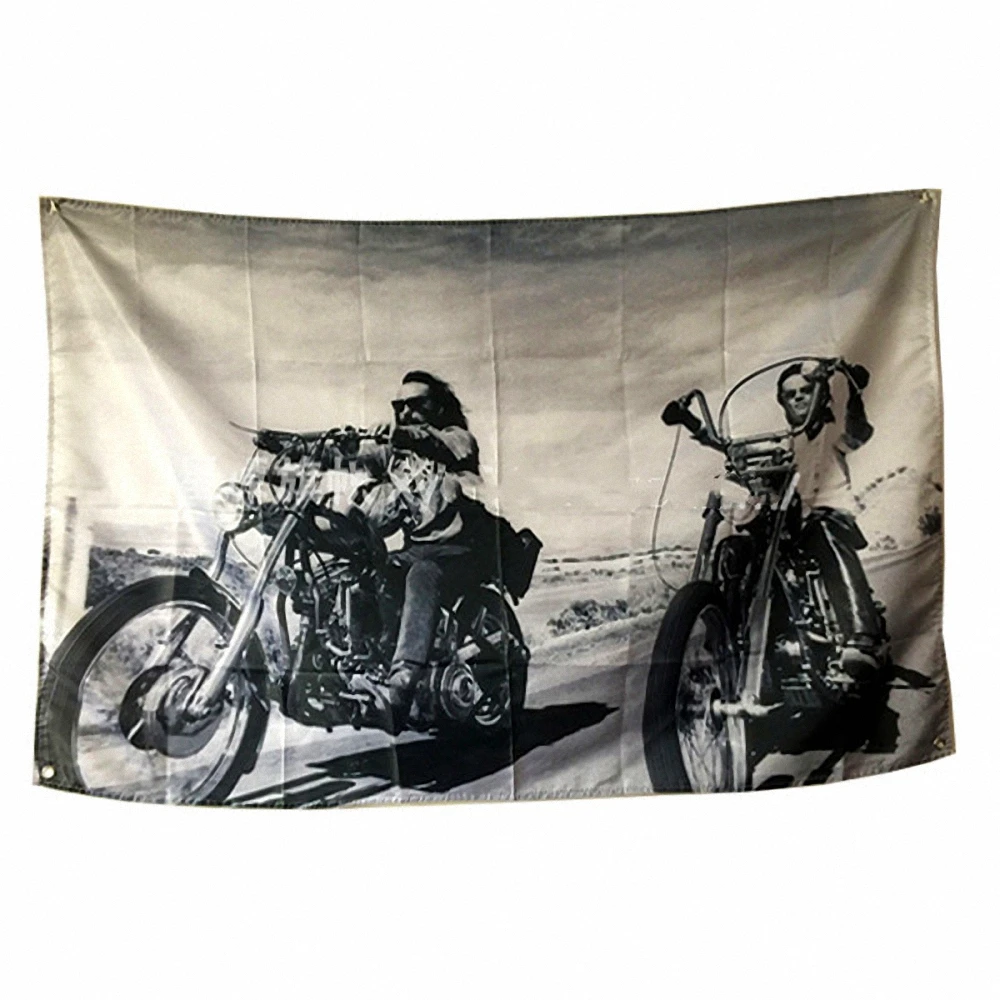 

Vintage Movie Posters Wall Hanging Flags Easy Rider Wall Art Tapestry Canvas Painting Motorcycle Motors Banners Home Decor Mural