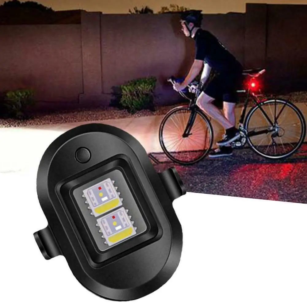 

7 Colors Rechargeable Flashing Lights Motorcycle Bikes Modified Drones Light Aircraft Constant Light/fast Flash/slow Flash Light