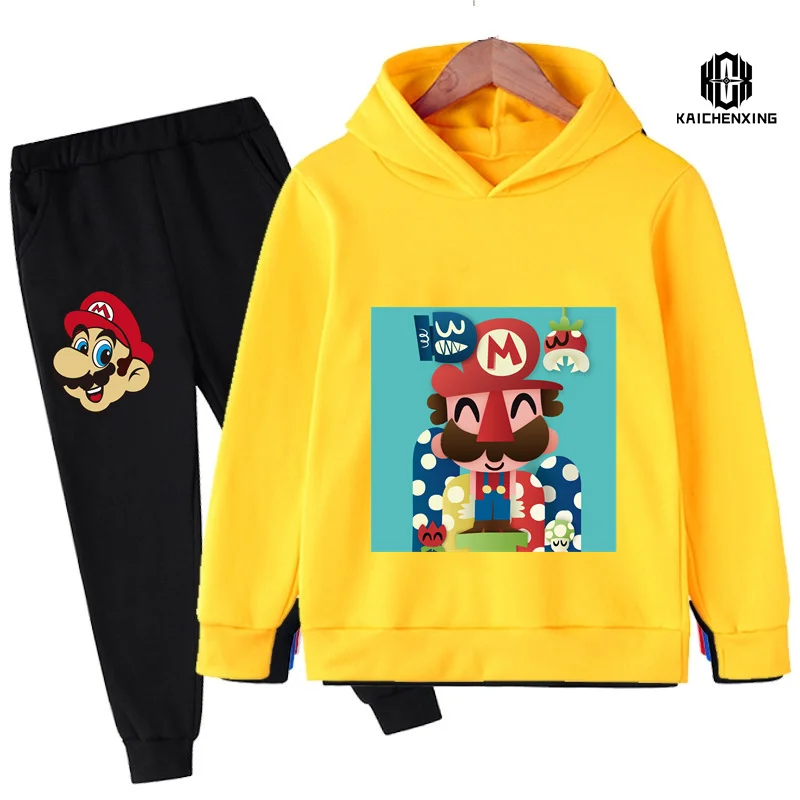 2023 новая игра Super Mario Bros. Костюм Детский свитшот, Детская куртка, одежда для мальчиков и девочек, Толстовка на весну и осень для детей 4-14 лет