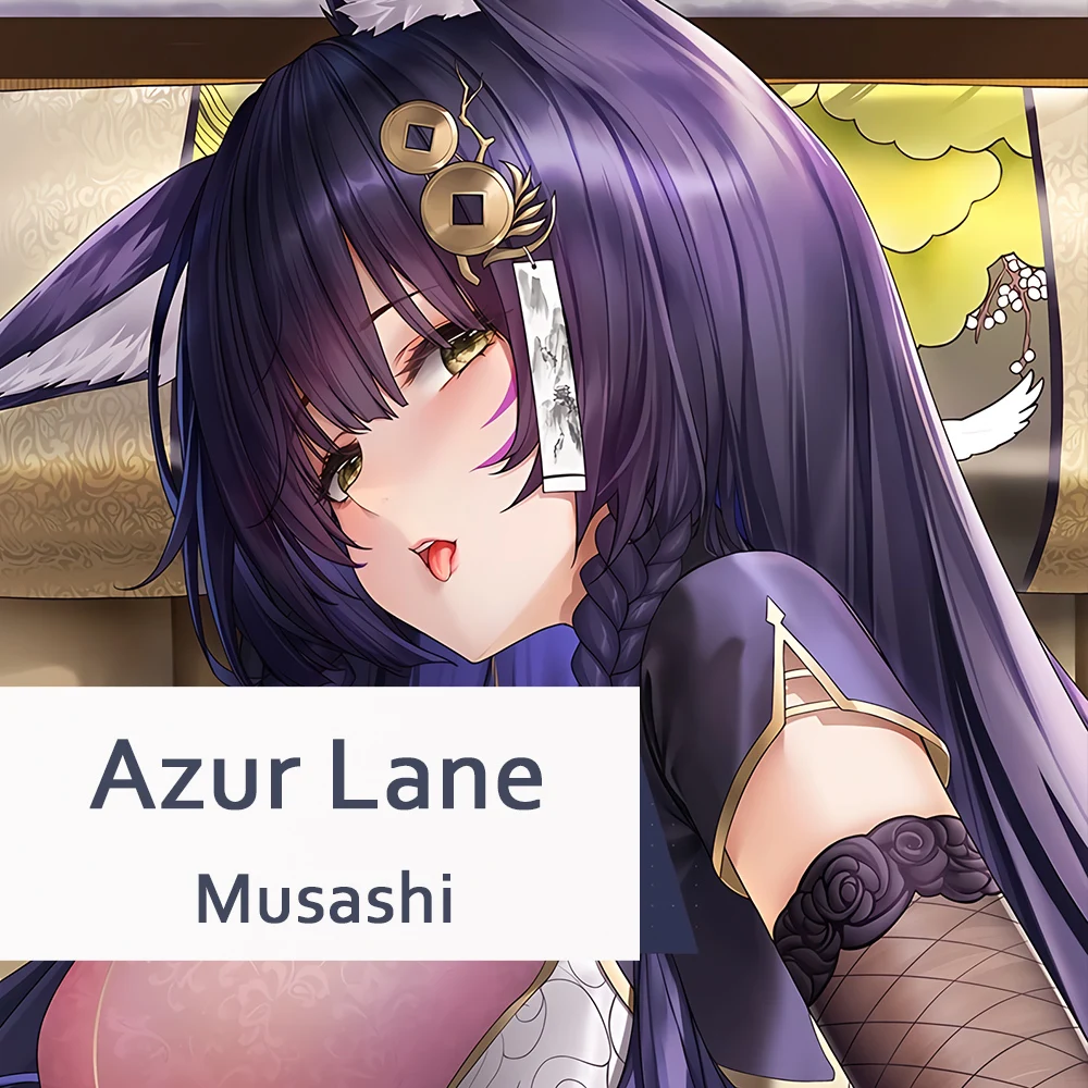 Подушка для всего тела Dakimakura Bluetooth Lane Musashi наволочка подушки