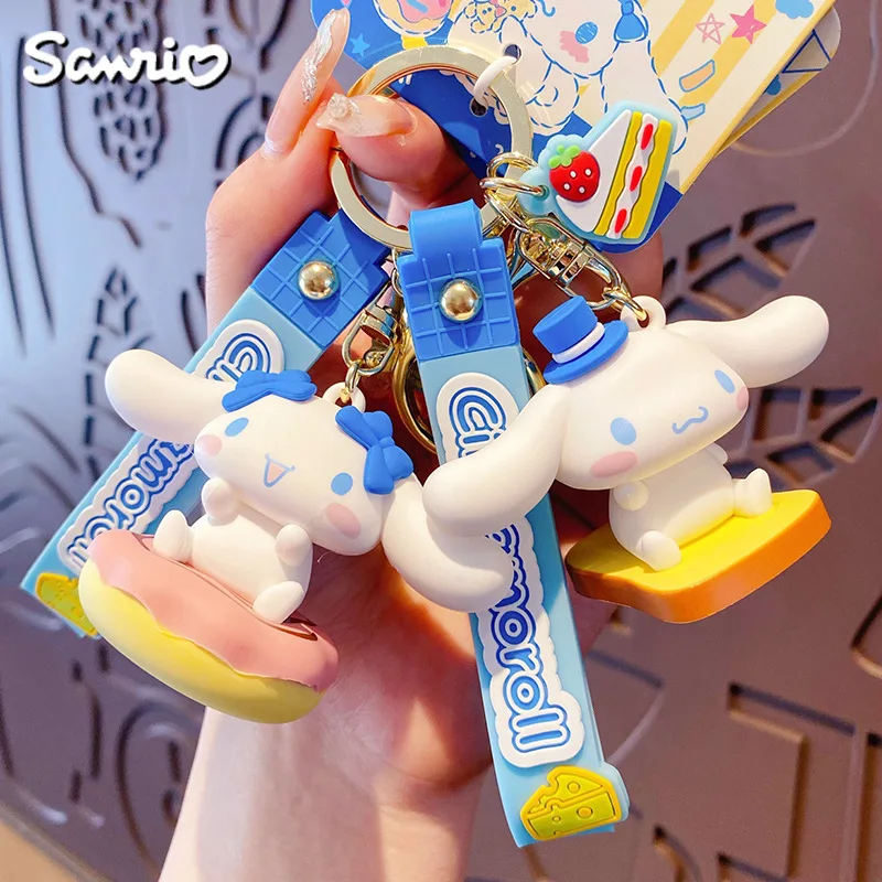 

Sanrio Kawaii Cinnamoroll серия морской соли сыра мультяшная кукла брелок аниме девушка сердце милая фотография подарок для девушки