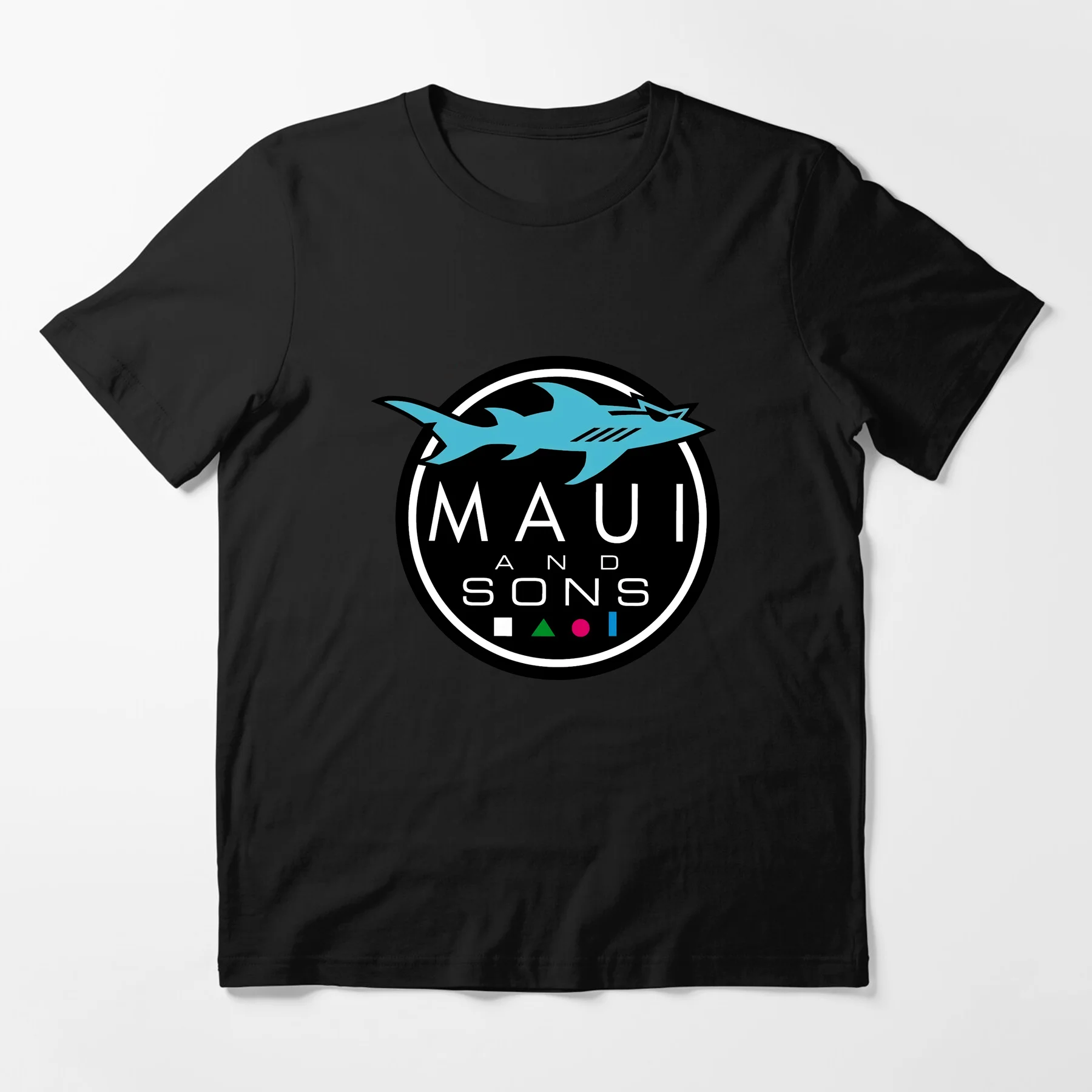 

Amazing Tees Male T Shirt Casual Oversized Maui and Sons Shark Blue Essential T-shirt Men T-shirts Graphic Short Sleeve S-3XL