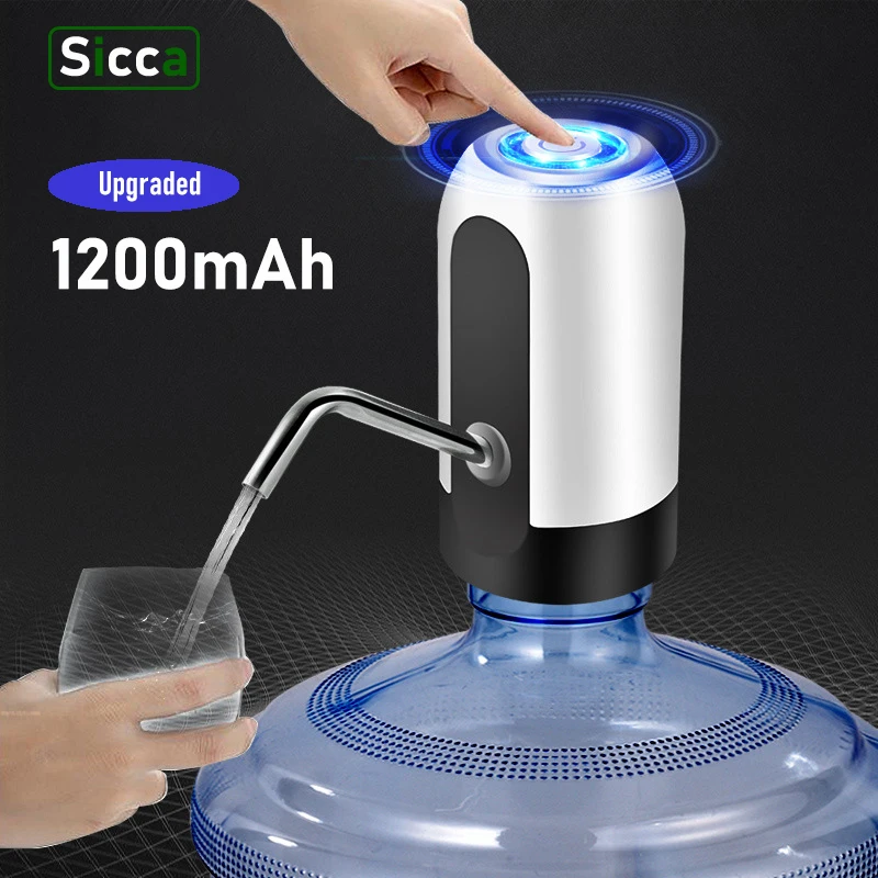 

HiPiCok Water Bottle Pump 19 Liters USB Charging Automatic Electric Water Dispenser Pump Bottle Water Pump Auto Drink Dispenser