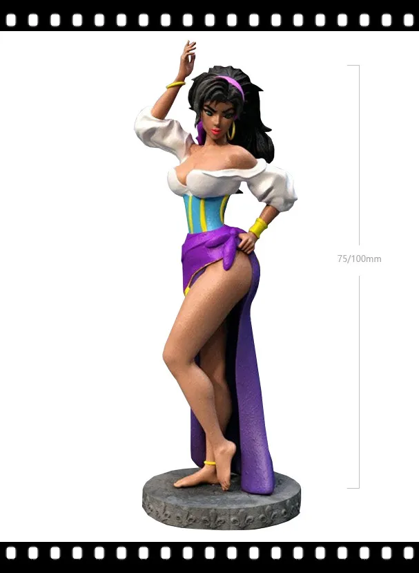 

Набор неокрашенных моделей из смолы 1/24, 75 мм, привлекательная танцевальная девушка 1/18, 100 мм, модель из смолы GK, аниме-фигурка, 3D печать, набор для гаража 723