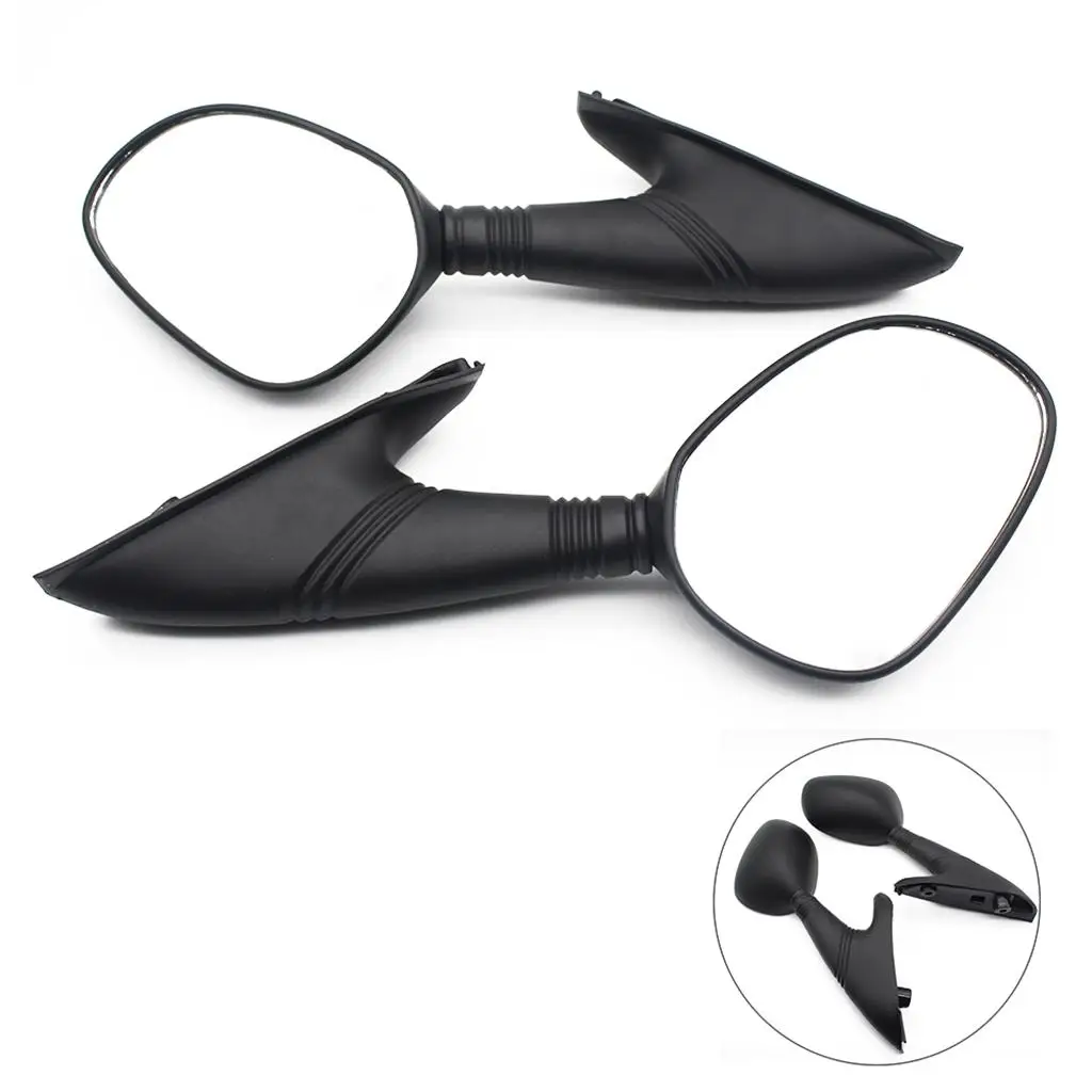 

2 Pieces Motorbike Reflective Mirror Waterproof Replace Parts Anti Corrosion 10cm 15cm for for Piaggio x9 125 SL 2000-2003