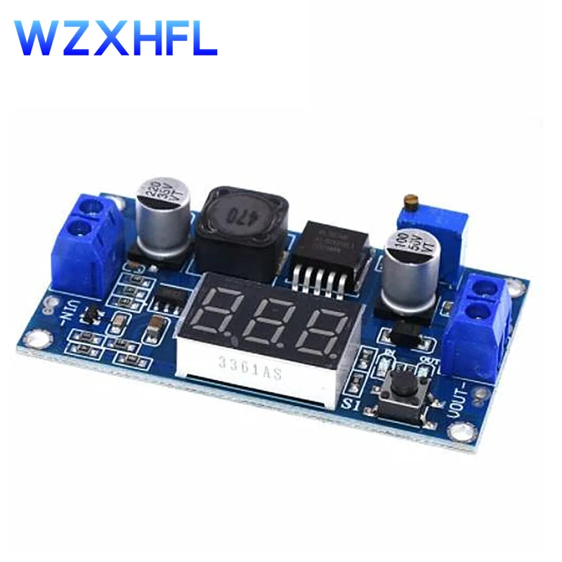 DC-источник питания XL6009 регулятор напряжения 4 5-32V a 5-52V с вольтметром светодиодный