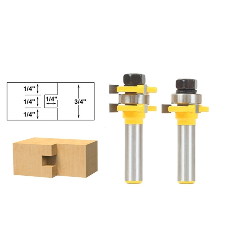 Набор фрез с язычком и канавками M17D фреза хвостовиком 1/4 дюйма универсальный