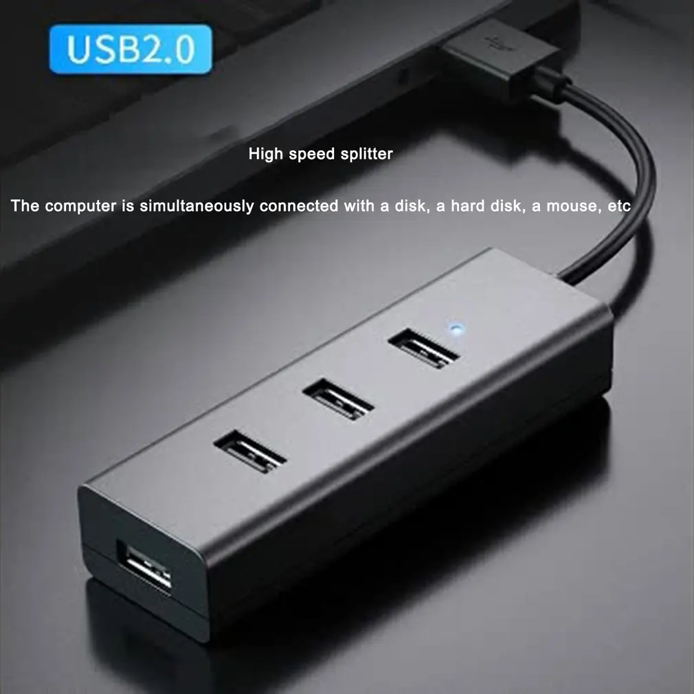 

USB 2.0 HUB Power Supply HUB 4 Port USB Adapter For PC Laptop Computer Accessories USB Splitter USB2.0 1.2M 30cm 1.5M Adapter