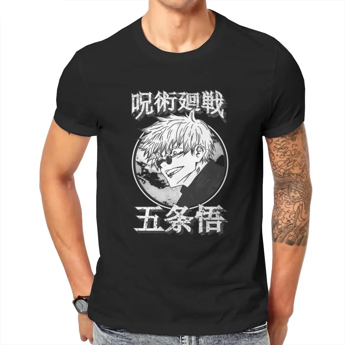 

Wholesale janpan ANIME Satoru Gojo Jujutsu Kaisen Handsome 2021 Cotton Anime Female color Men's Clothing 124564