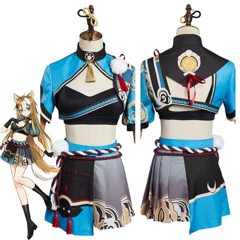 

Genshin Impact Hina Goro костюмы для косплея карнавальный костюм на Хэллоуин