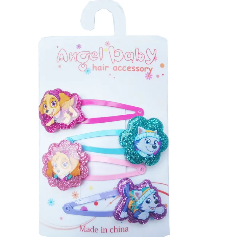 

Paw Patrol Cartoon Dog Toys Hairpin Fashion Hair Accessories Pink Sweet Princess Hair Accessories Cartoon Hair Accessories