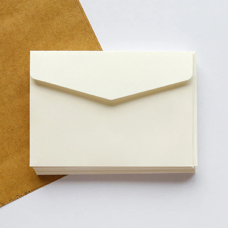 

10pcs/Lot White Kraft Paper Envelope Stationery Postcard Kraft Envelope