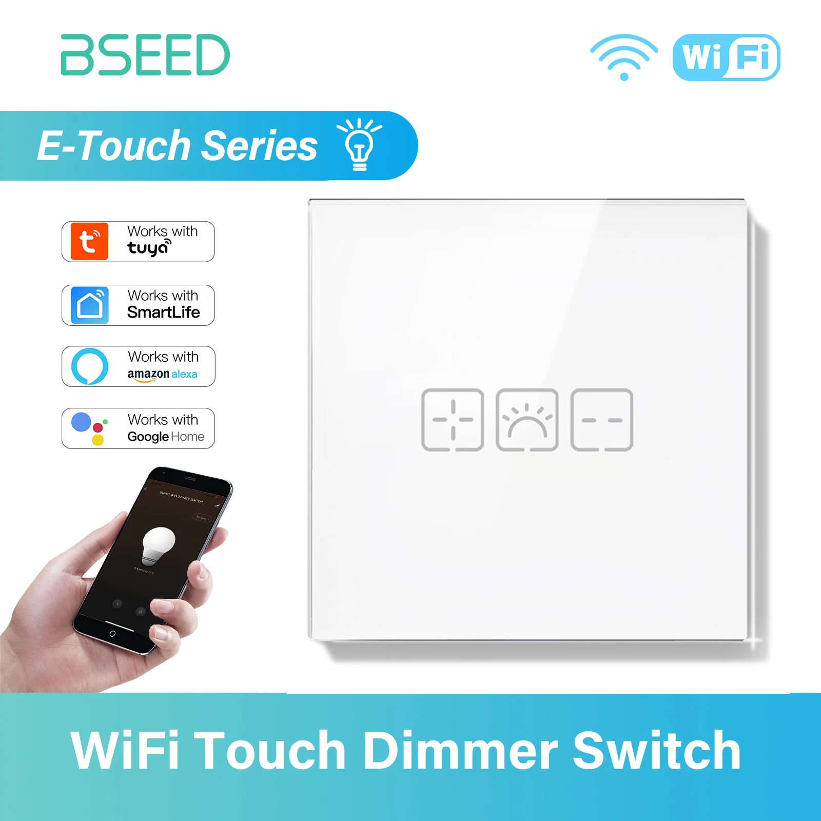 

BSEED EU Touch Wi-Fi Диммер белый/черный/золотой