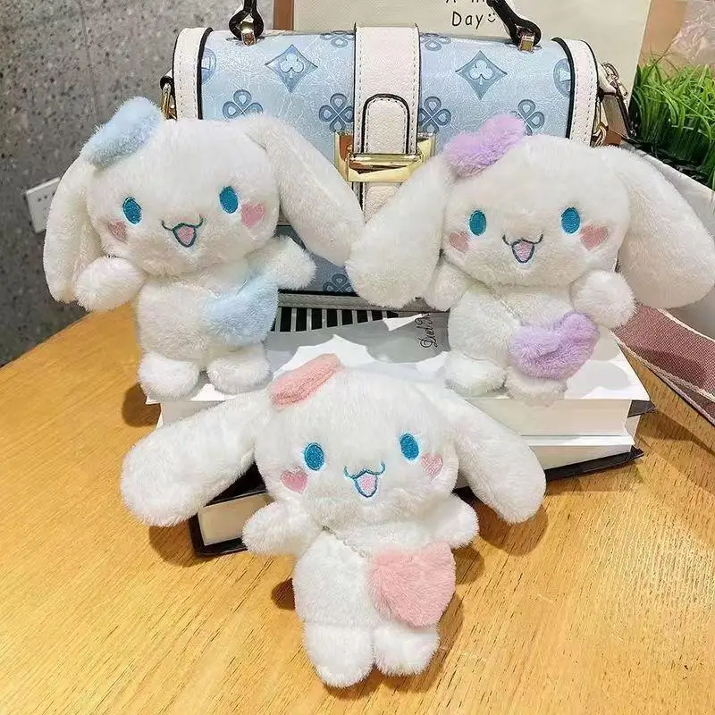 

Sanrio Cinnamoroll Cartoon Plush Dolls Toy Keychain Kawaii Sanrio Plush Keychain Backpack Pendant Ornaments Accessories Toy Gift