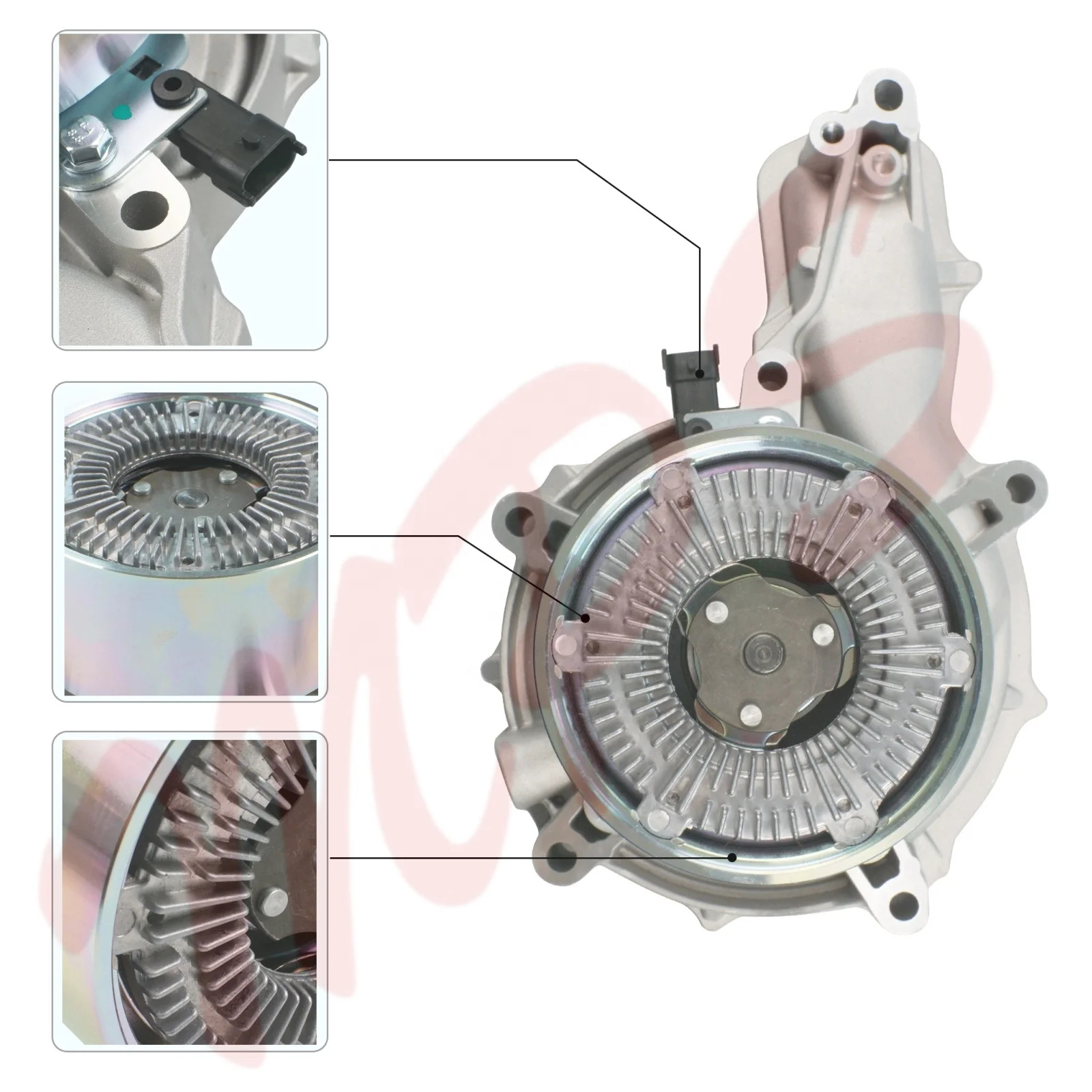 Сверхмощный водяной насос с муфтой для Volvo VA VH VNL Engine D13 D16 Renault 24152057 85151955 22183231 22552995