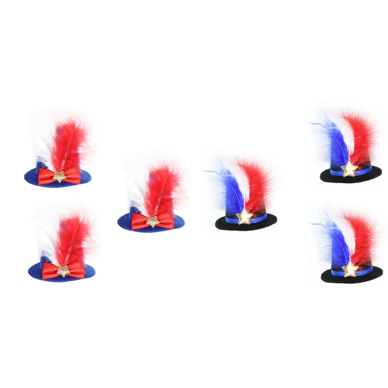 Синий головной убор для детей и взрослых украшение из перьев вечеринки в честь