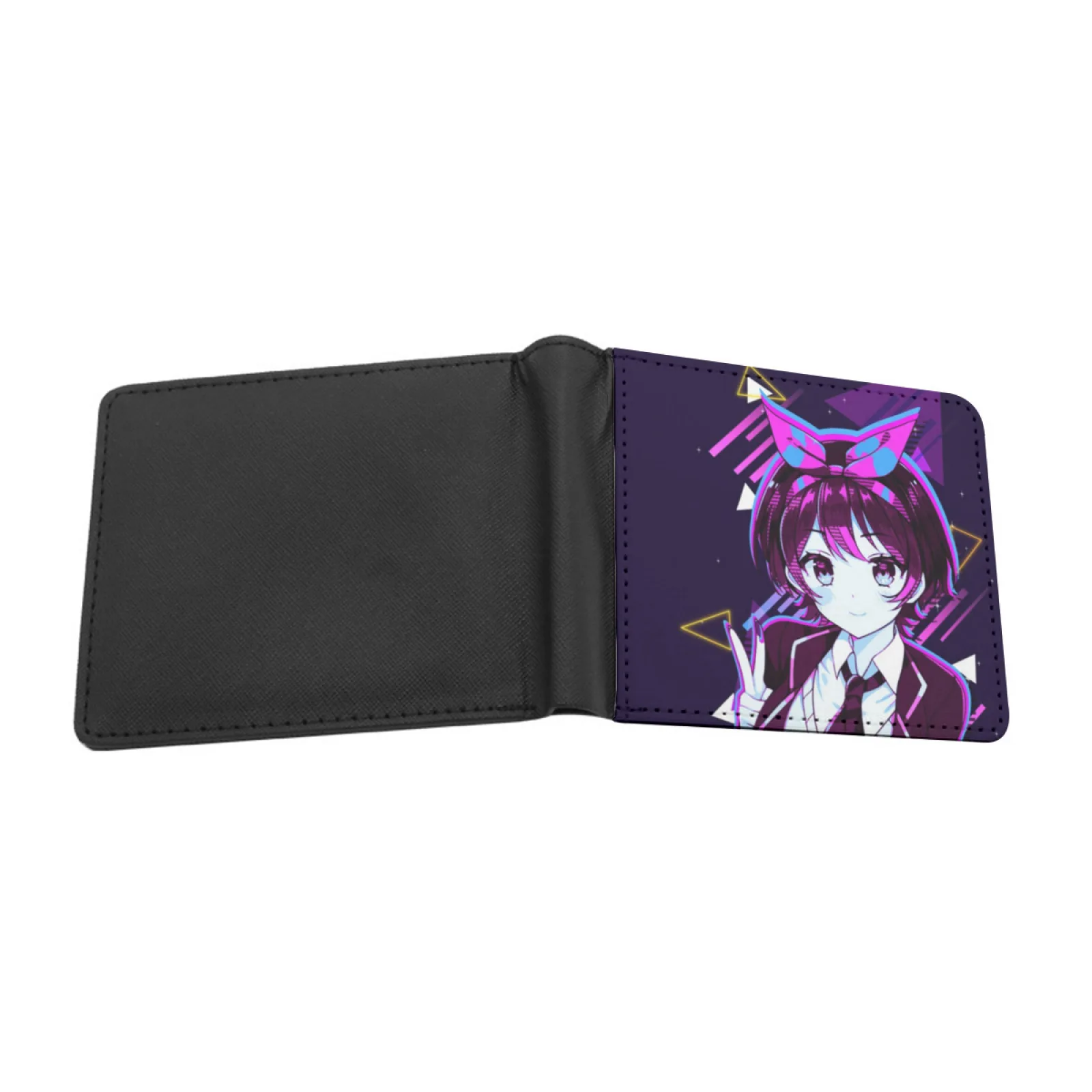 Ruka Sarashina Аренда Девушки Мужчины Женщины Pu кожаный кошелек держатель для