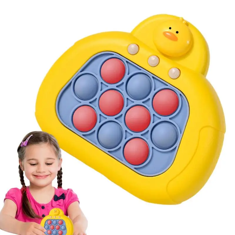 

4 Game Modes Quick Push Game Consoles Press Bubble Game With Cartoon Animal Handle Squeeze Montessori Toy Kids Quick Push