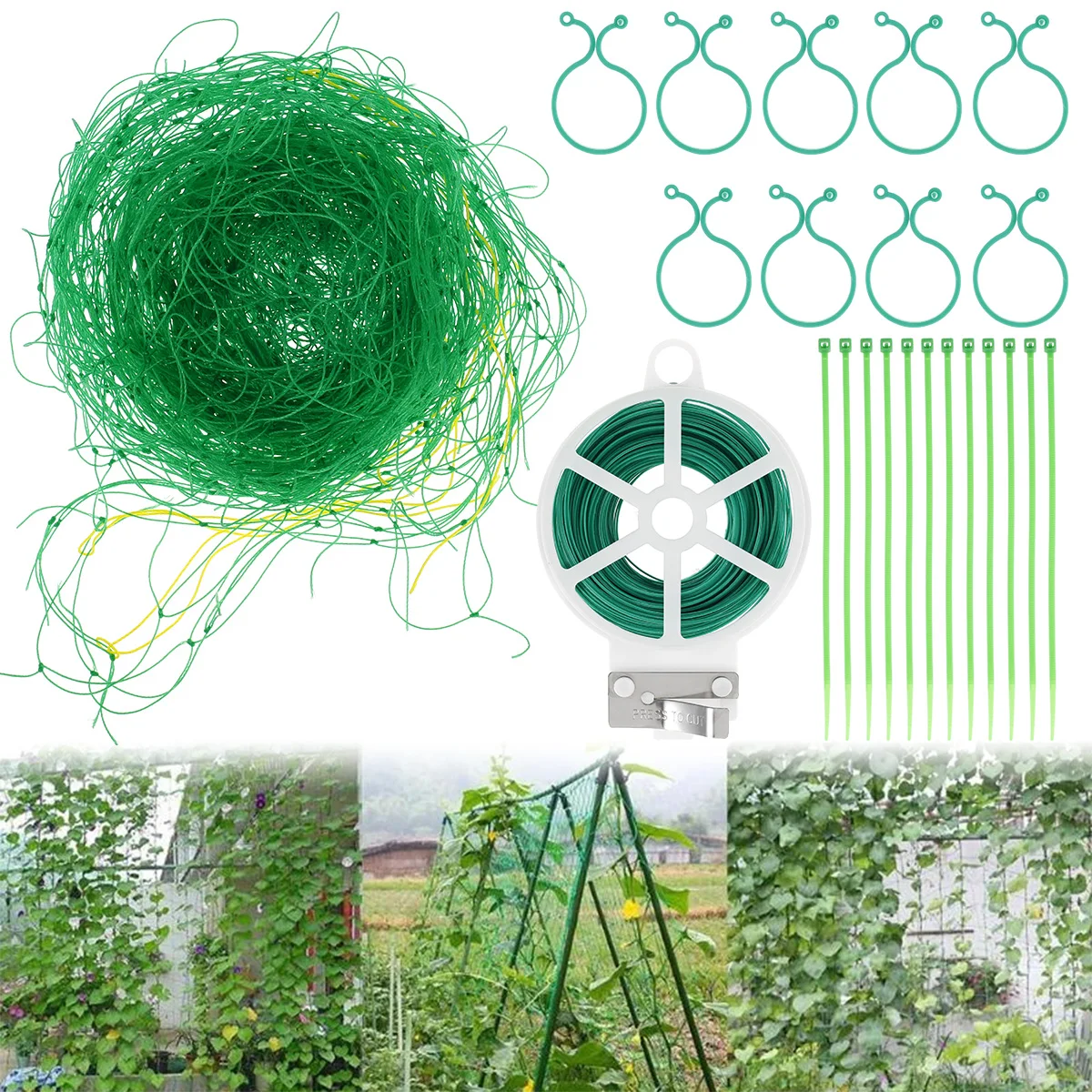 

Garden Plants Climbing Net 5M Nylon Net Flower Vine Netting Support Net Grow Net Holder Trellis Netting