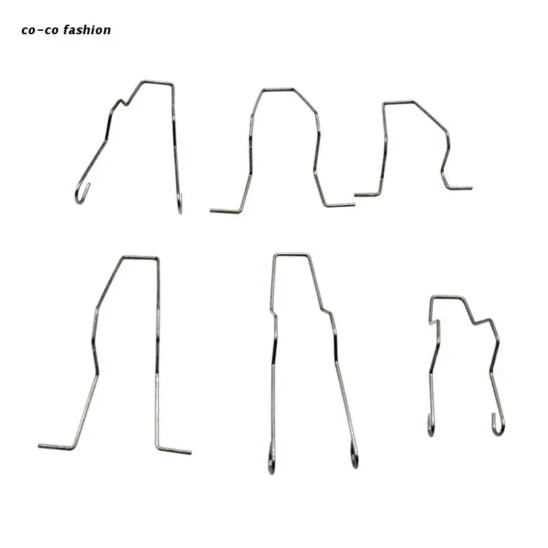 

517B Head Lamp Bulb Retaining Spring Clip Clamp for H1 H3 H4 H7 Steel Replacement