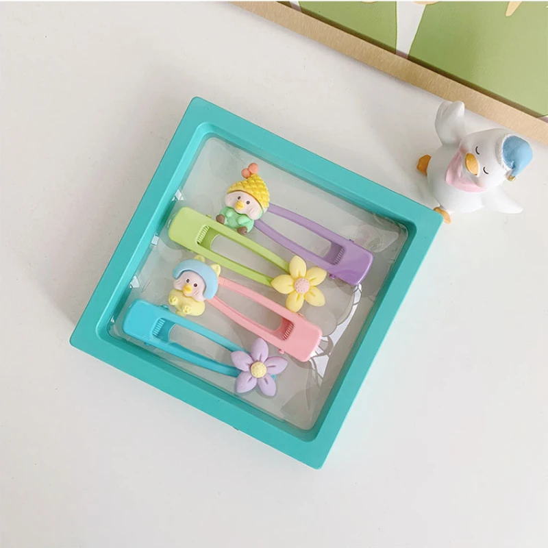 

New Box Cute Duckbill Clip Girl Back Head Top Clip Accessories DIY Hair Clip Hair Accessories Rainbow Hair Clip