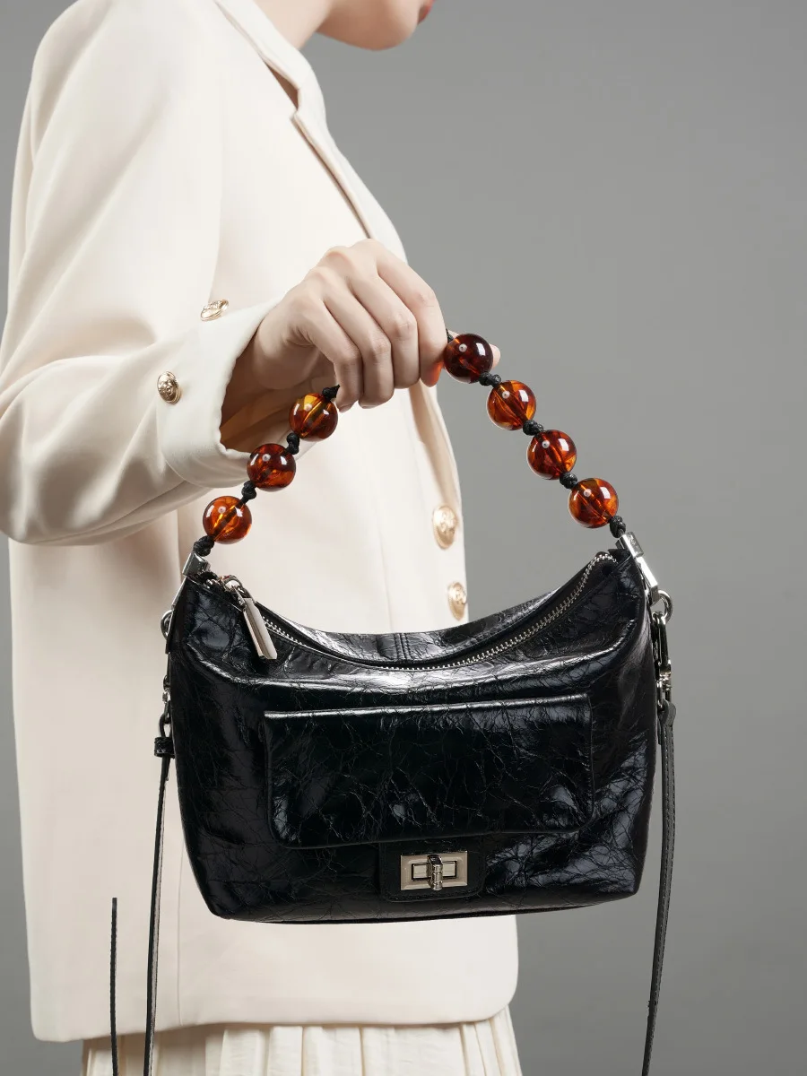 Сумка женская из натуральной кожи в китайском стиле