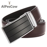 for jeans automatic buckle waist strap luxury formal high quality male designer waistband casual business mens buckle strap