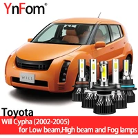 ynfom toyota special led headlight bulbs kit for will cypha ncp7 2002 2005 low beamhigh beamfog lampcar accessories